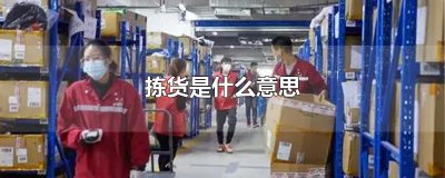 ​拣货是什么意思
