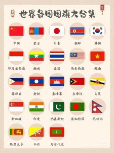 ​一起看世界：197个国家国旗大合集