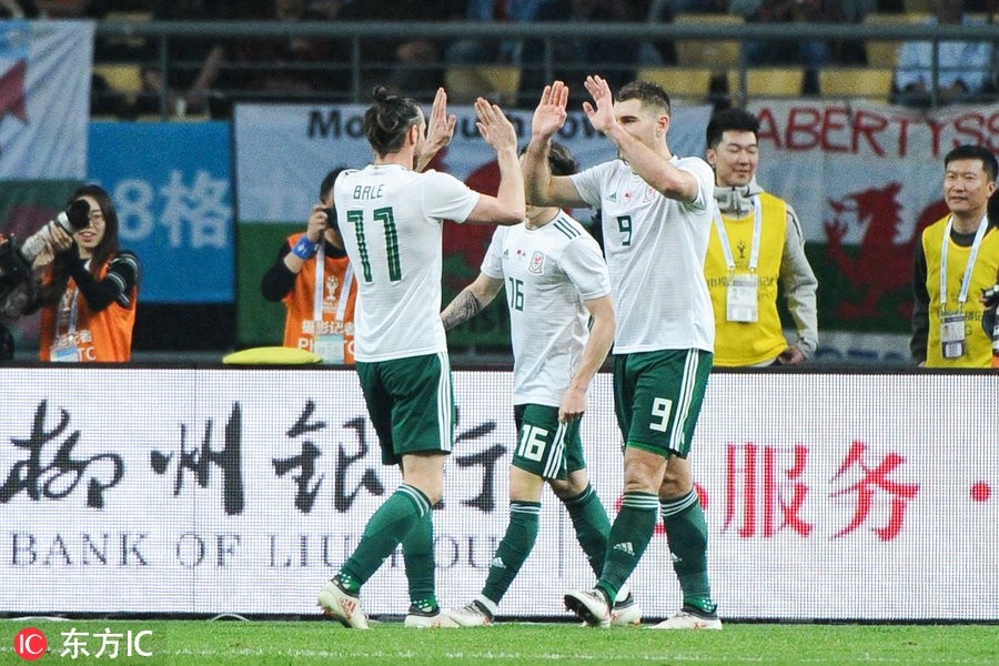 贝尔戴帽沃克斯梅开二度 国足0-6惨败威尔士遭遇开门黑